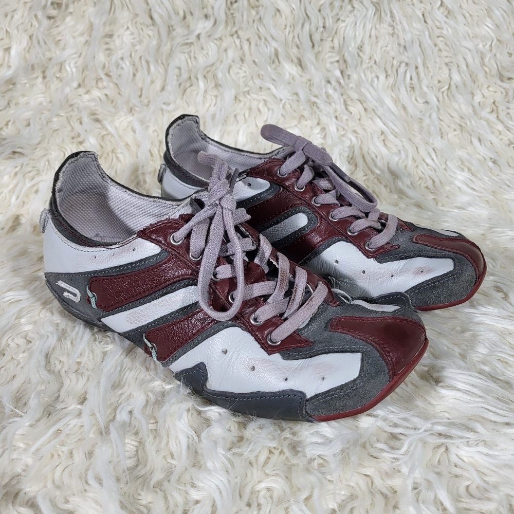 Diesel Black Brown and Grey Sneakers Womens Size US 7.5 / EU 38